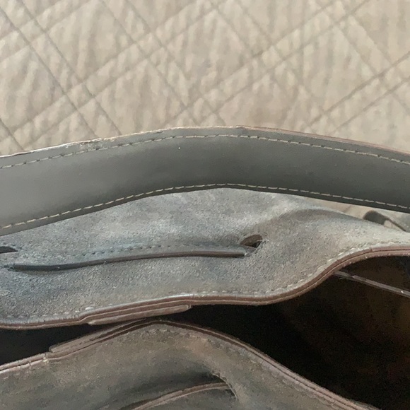 Lauren Ralph Lauren Brown Suede Drawstring Shoulder Bag - Picture 15 of 17